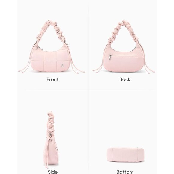 Small Puffer Crossbody Bag Womens Quilted Nylon Purse Lightweight Trendy - Picture 5 of 6